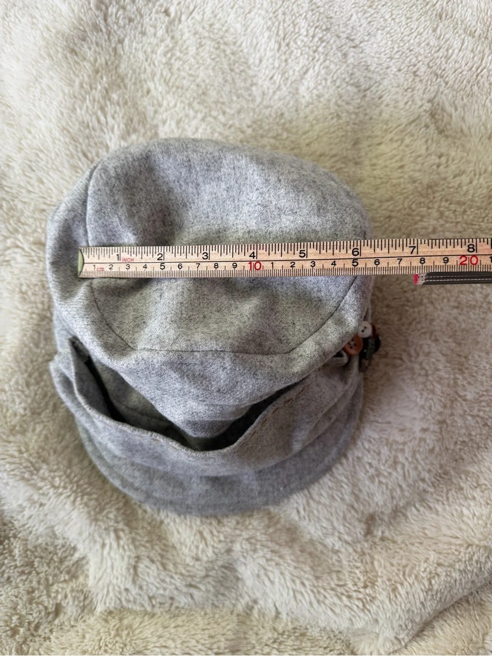 San Diego Hat Co Gray Wool Blend Cadet Newsboy Hat One Size